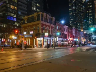 The Entertainment District in Toronto